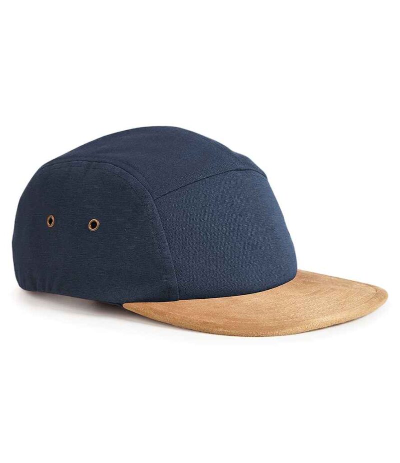 Beechfield Suede peak 5-panel cap - Image 2