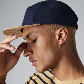 Beechfield Suede peak 5-panel cap