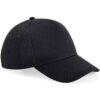 Beechfield Ultimate 6-Panel Cap in Black