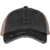 Native Spirit Washed Trucker Destroy Cap NS027 Native Spirit Washed Trucker Destroy Cap in Black/Beige.