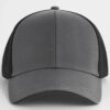 Beechfield Club Cap in Gunmetal/ Black