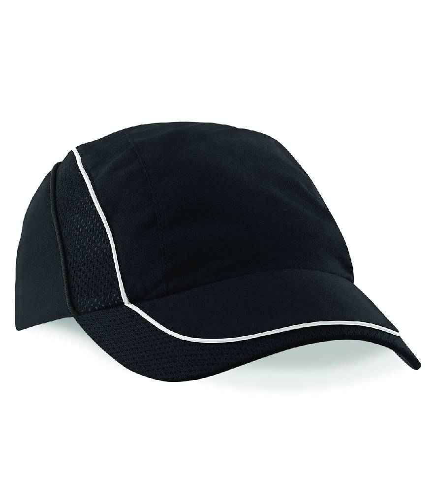 Beechfield COOLMAX Flow Mesh Cap in Black