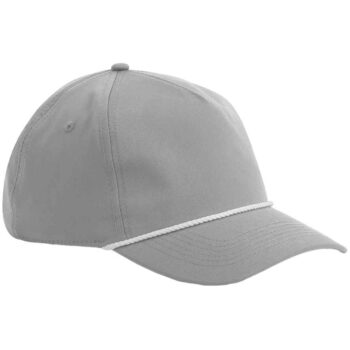 Beechfield Rope Detail Golf Cap in Light Grey/White