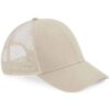 Beechfield Organic Cotton Trucker Cap in Sand.
