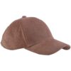 Beechfield EarthAware Organic Cord Baseball Cap in Redwood.