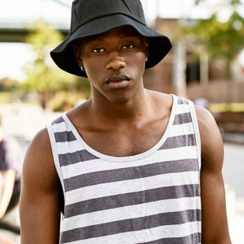 Flexfit Cotton Twill Bucket Hat in Black