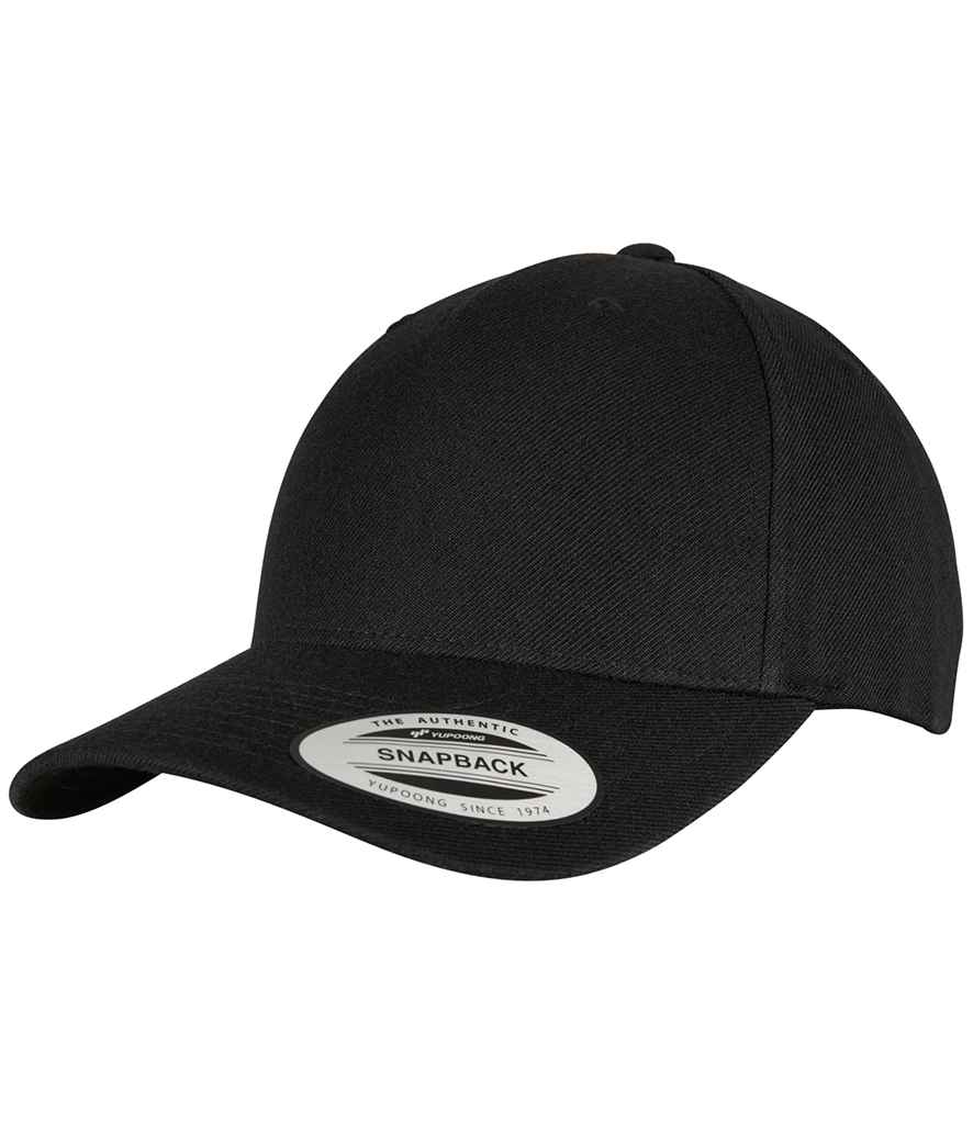 Flexfit 5-Panel Premium Curved Snapback F5789M Flexfit 5-Panel Premium Curved Snapback in Black