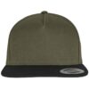 Flexfit Classic 5-Panel Snapback Cap F6007 Flexfit Classic 5-Panel Snapback Cap in Black