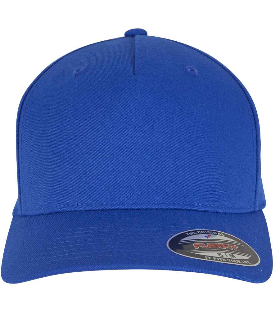Flexfit 5-Panel Cap in Royal Blue.