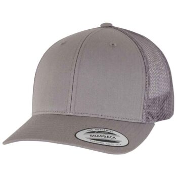 Flexfit Retro Trucker Cap in Steel Grey.