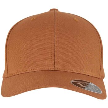 Flexfit 110 Curved Snapback Cap in Brown.