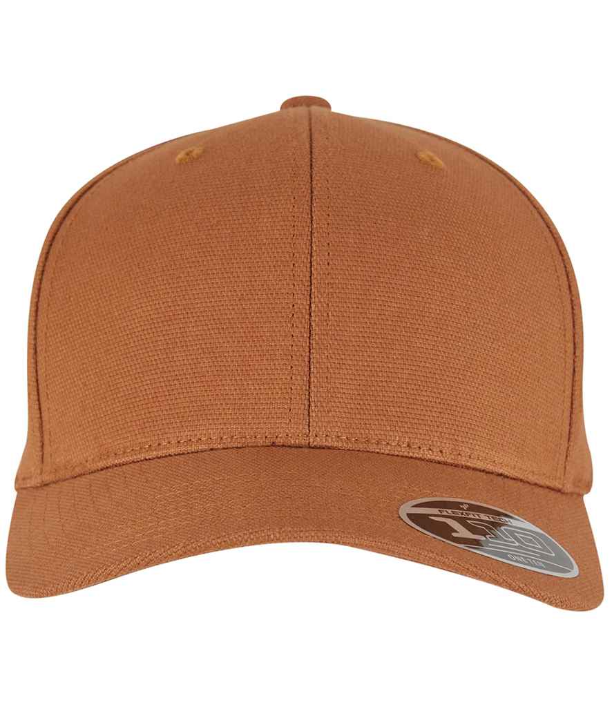 Flexfit 110 Curved Snapback Cap in Brown.