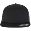 Flexfit 7-Panel Trucker Cap in Black